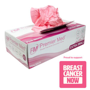 Premier Med Pink Nitrile Gloves (100pcs) – Extra Small