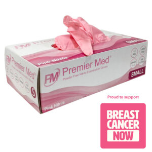 Premier Med Pink Nitrile Gloves (100pcs) – Small
