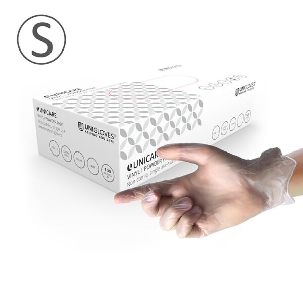 Vinyl Clear Gloves 100’s – SMALL
